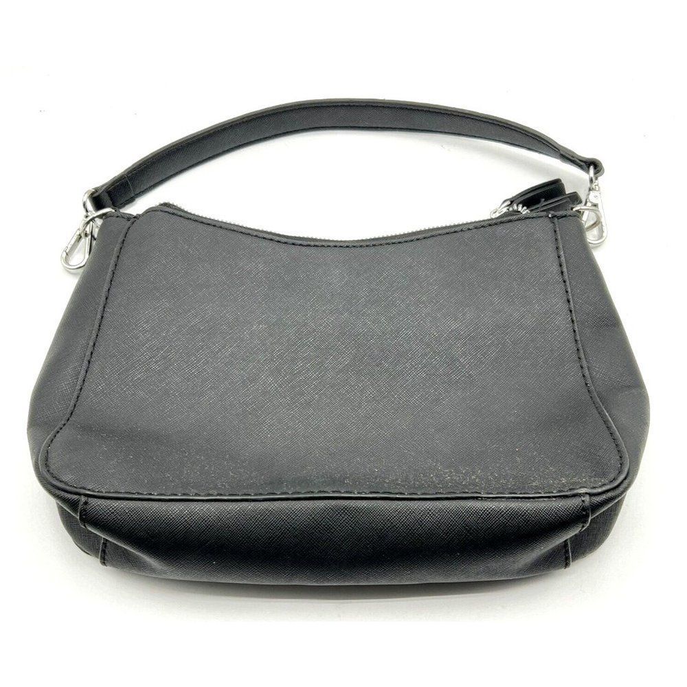 Nine West Black Purse Shoulder Double Zipper Organizer Bag - Picture 2 of 6
